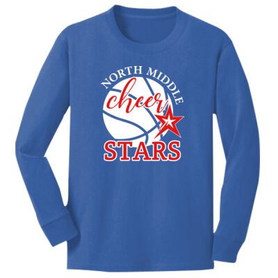 Cheer Basketball - Youth Long Sleeve Core Cotton Tee Thumbnail