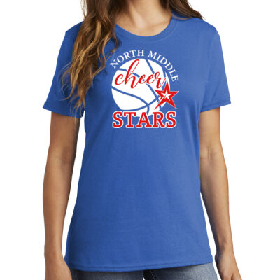 Cheer Basketball - Ladies Core Cotton Tee Thumbnail