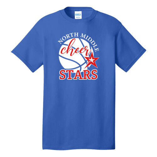 Cheer Basketball - Tall Core Cotton Tee Thumbnail