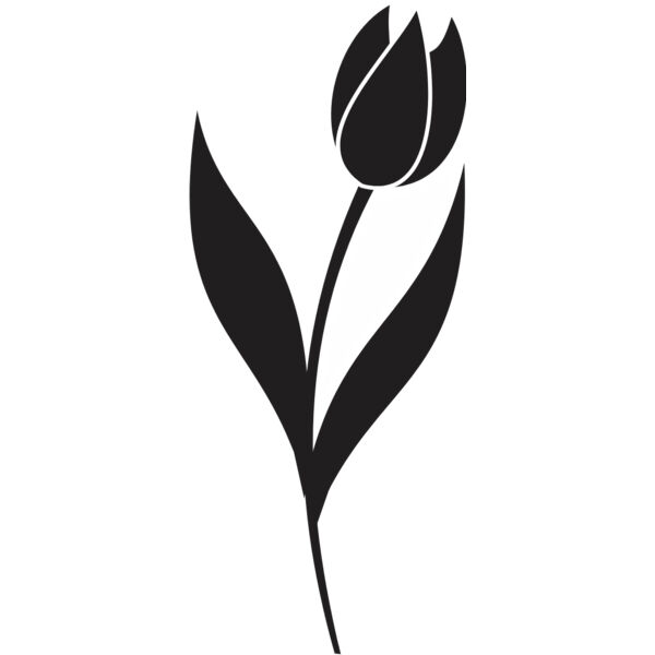 Tulip Flower Silhouette 1 Thumbnail