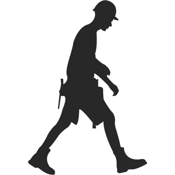 Construction Worker Silhouette 2 Thumbnail