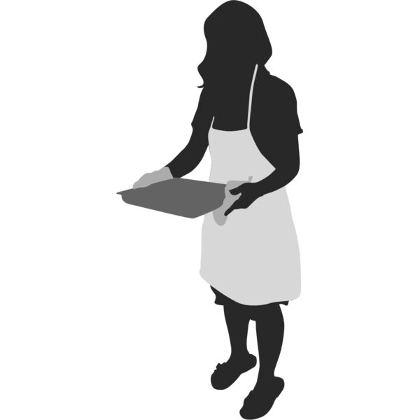Housekeeper Cooking Silhouette 5 Thumbnail