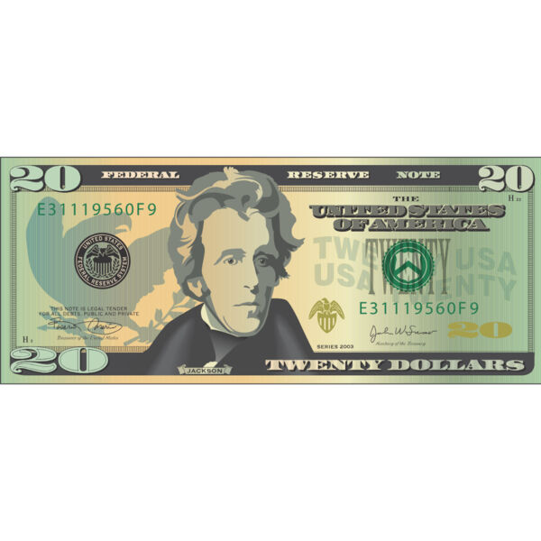 Twenty Dollar Bill 1 Thumbnail