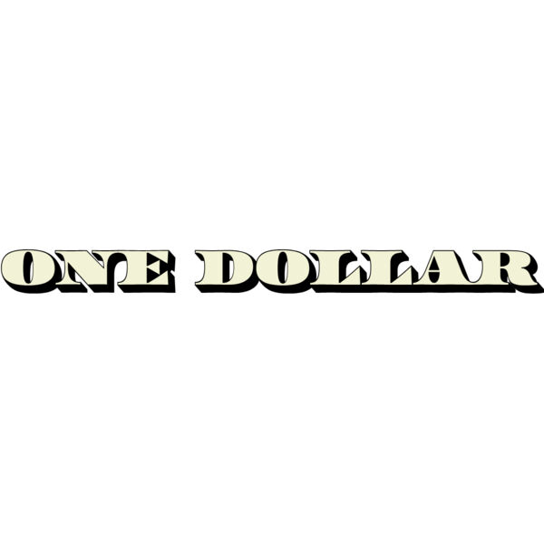 One Dollar Bill Text 2 Thumbnail