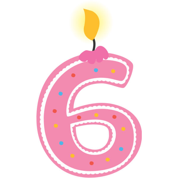 Six Birthday Candle Number 1 Thumbnail