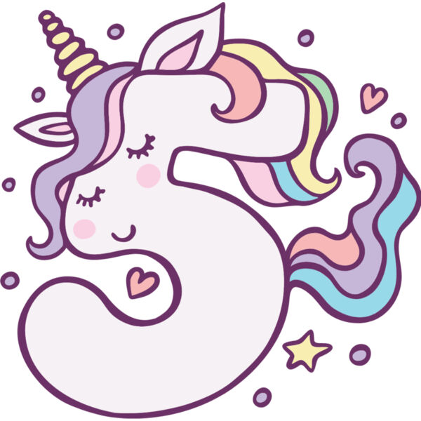 Five Birthday Unicorn Number 1 Thumbnail