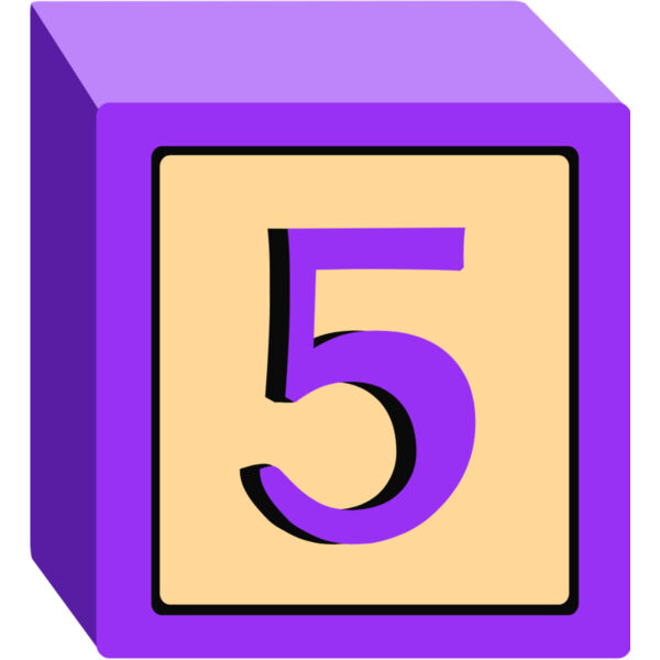 Toy Block Five 5 Thumbnail