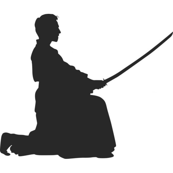 Martial Arts Fighter Silhouette 20 Thumbnail